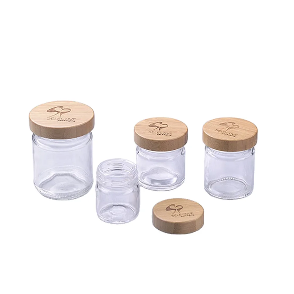 Download Different Size Empty Glass Jar Wooden Cosmetic Jar Buy Empty Wooden Cosmetic Jar Product On Alibaba Com