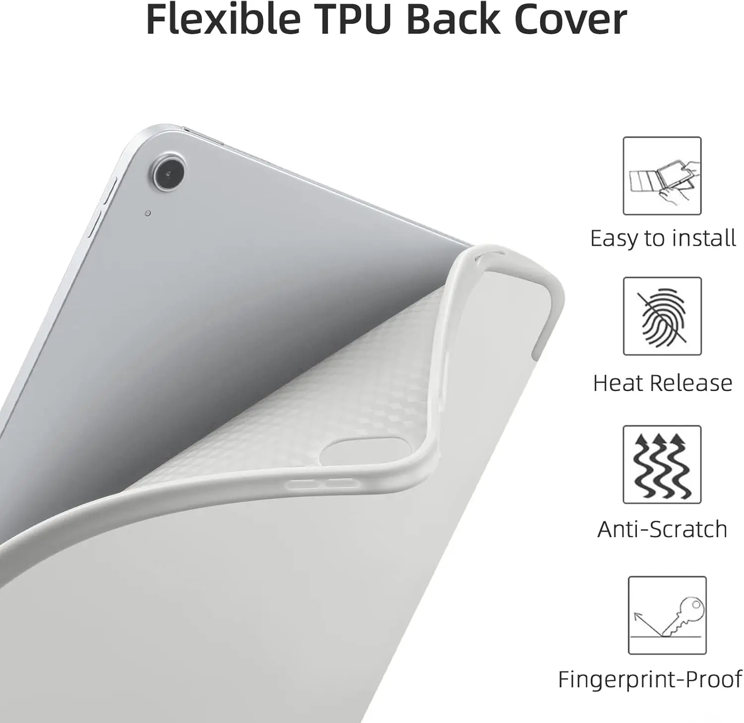product for tpu slim flexible multiple stand angles anti fingerprint foldable mobile phone cases for ipad a16 10th-3