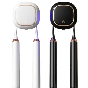 OEM Portable Dual UV Toothbrush Sterilizer Holder Wall-Mounted New Design for Traveling Couples Sanitizing Feature