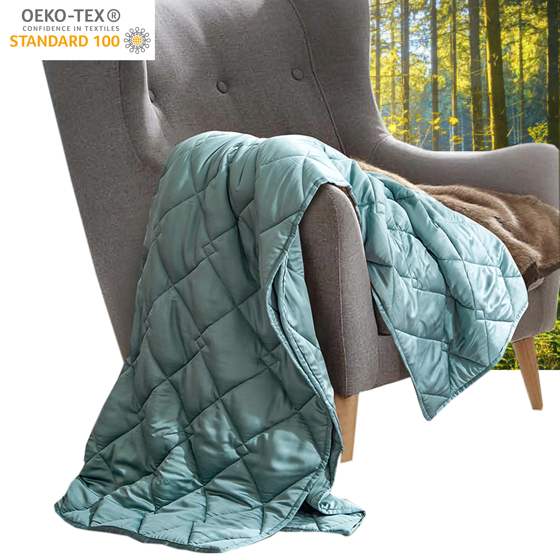 Schwere Sensorik-Decke fr Erwachsene, 15 lbs, aus Bio-Bambus, gestrickte  Gewichtsdecke mit Khlfunktion gegen Schlaflosigkeit und Angstzustnde|  Alibaba.com