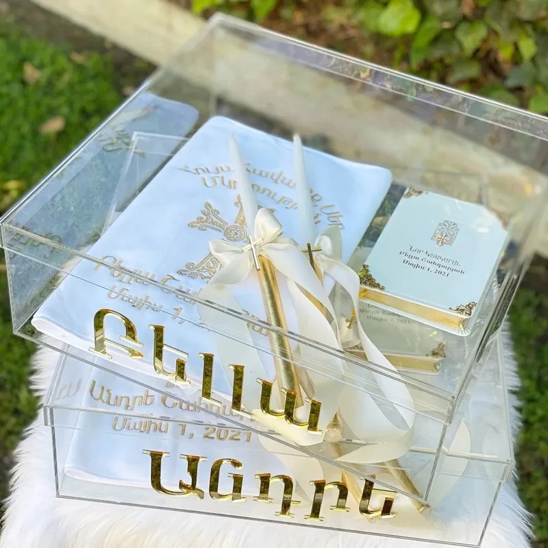 Custom Acrylic Gift Box With Lid/acrylic Clear Gift Box/plexiglass Gift