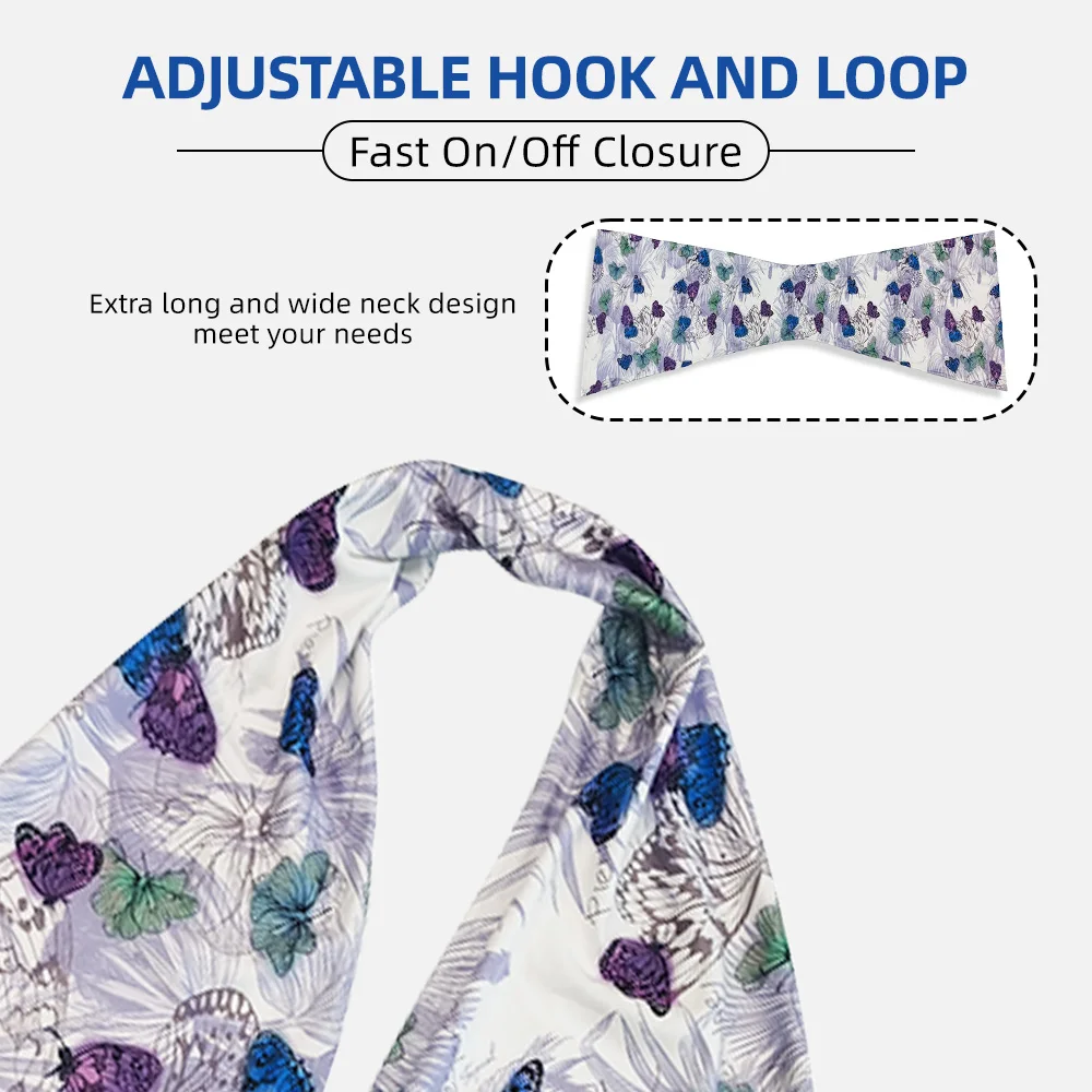 Wholesale Washable Reusable Sleeveless Apron Adult Bibs Button Closure - product detail 3