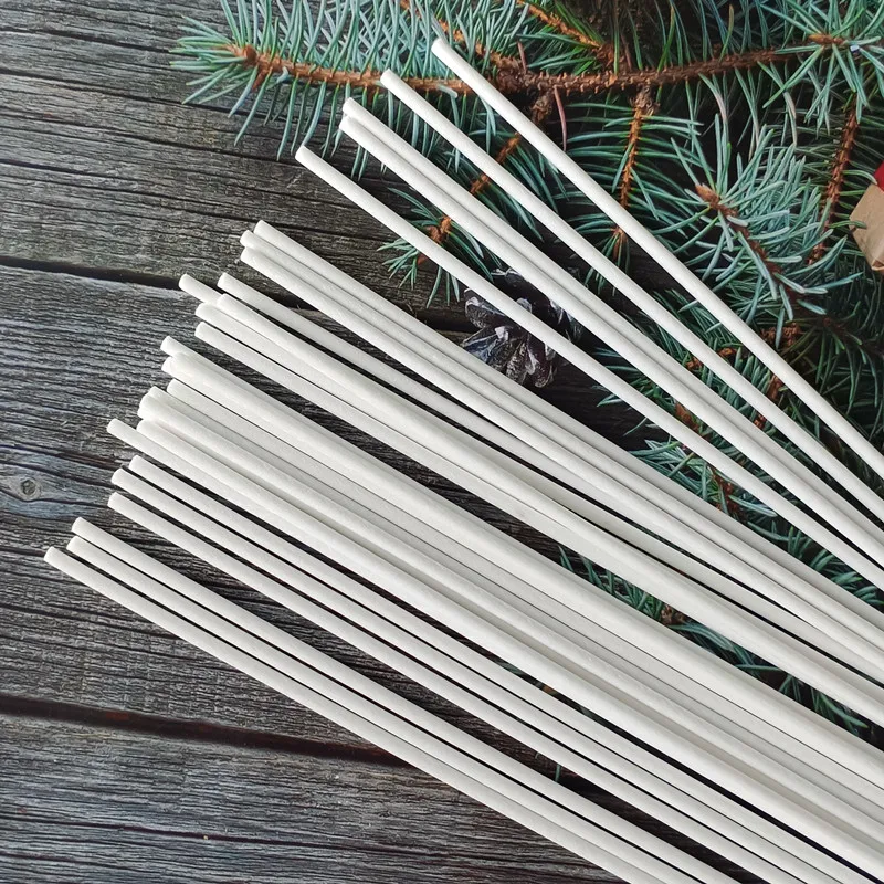 Factory Price Custom Size 2mm 3mm 4mm 5mm Polyester Reeds Black Wooden Color Synthetic Diffuser Wands Fiber Reed Sticks