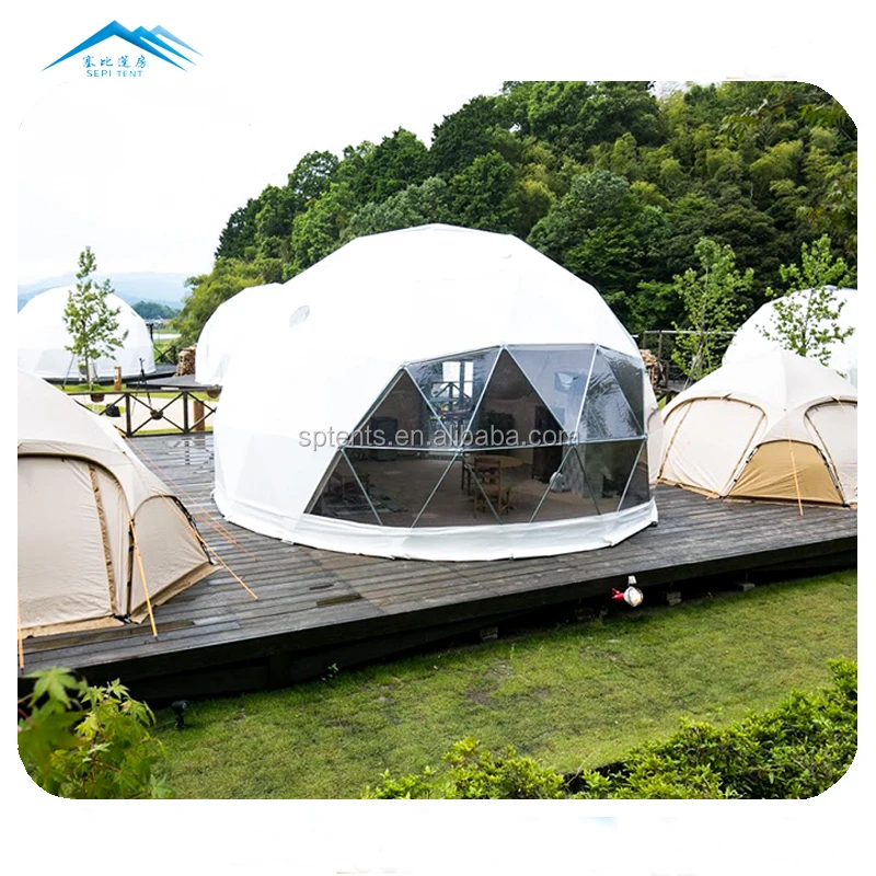 Jungle Camping Tent Single Room Dome Hotels House Family Glamping Pods
