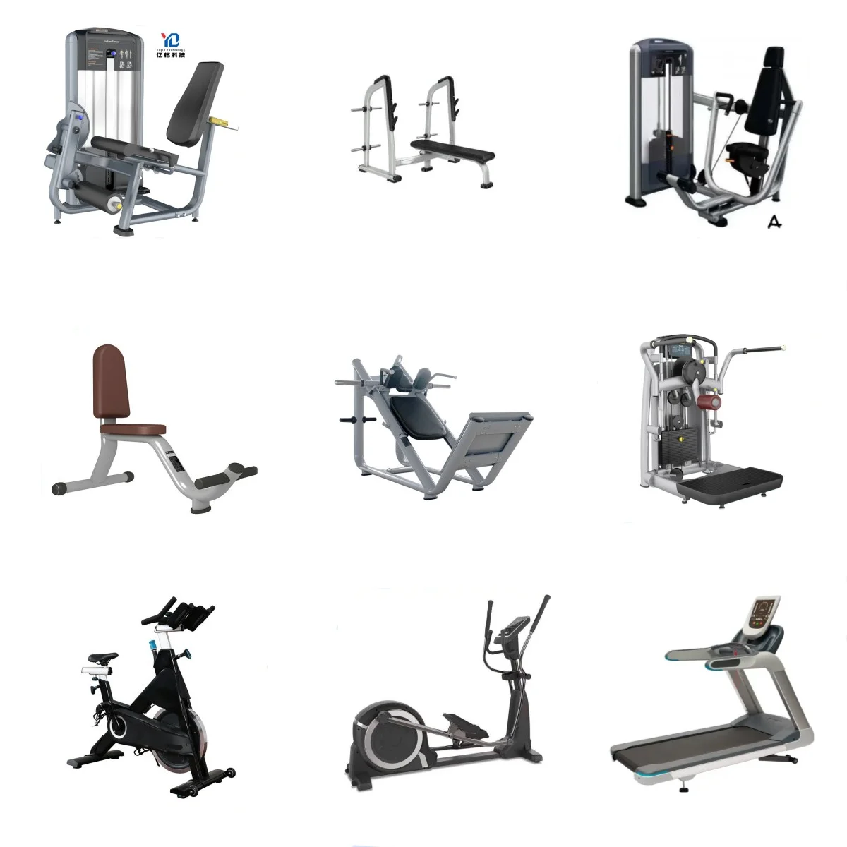 YG-1001 Professional Factory Gym Equipment Complete Fitness Leg Curl Workout Machine for Bodybuilding Full Gym Setup