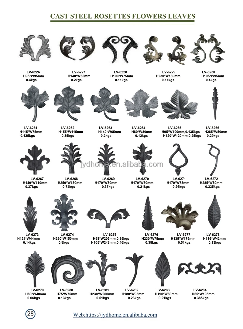 Wholesale Decorative Wrought Iron Wheat For Gate Or Fence ornamental