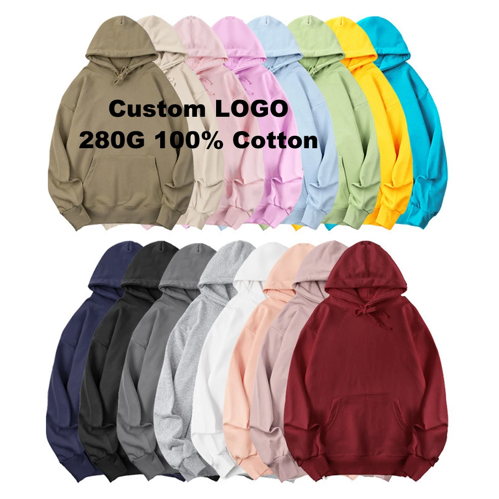 High Quality 180gsm Antishrink Oversized Cotton Heavyweight Pullover