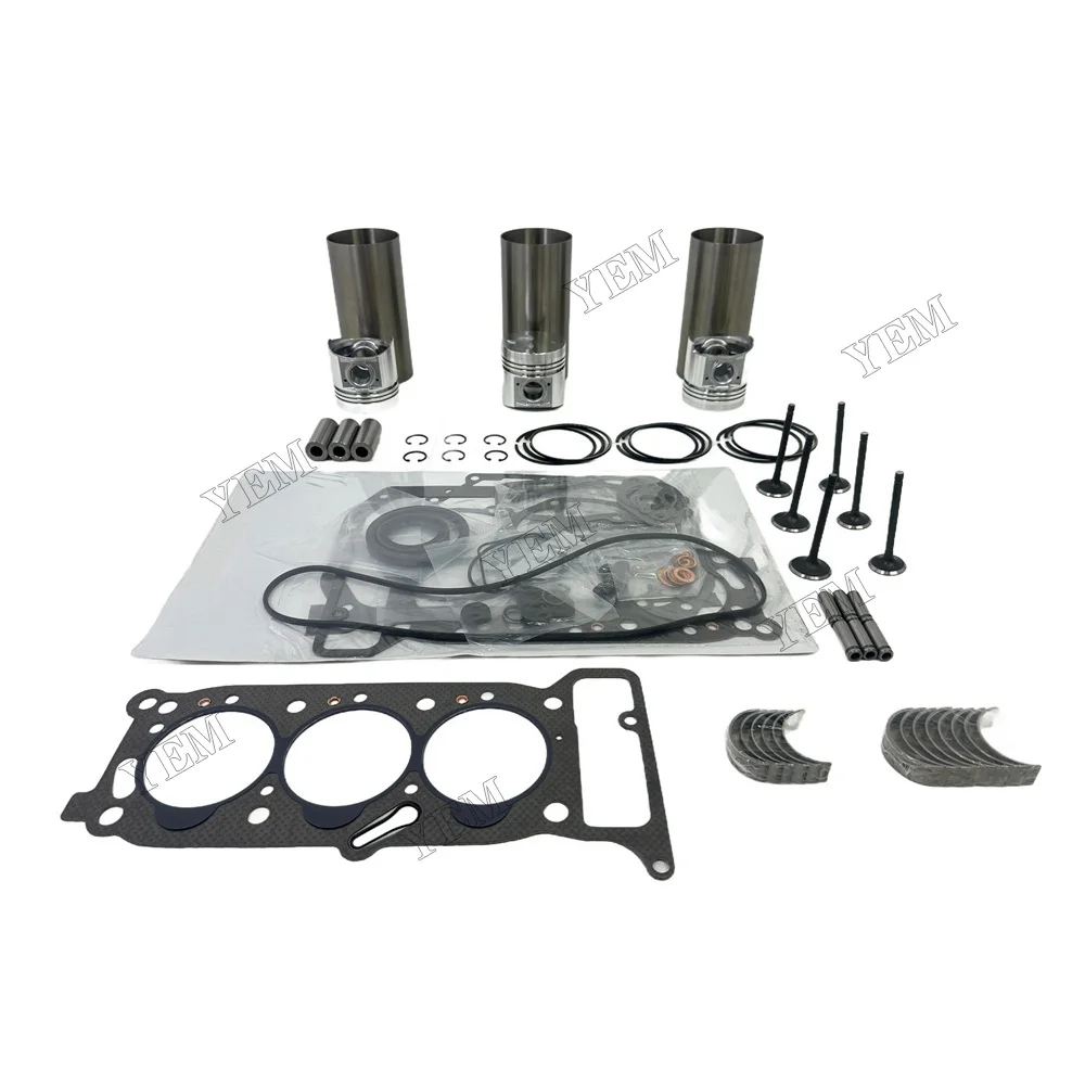 For Isuzu 3KR1 Overhaul Kit Repair Part Engine Piston Ring Gasket Bearing