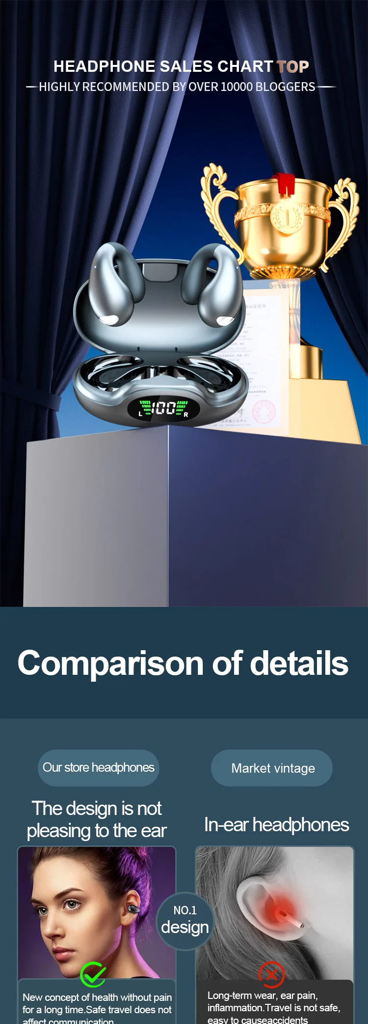 Welcome OEM Order, Factory Whole Selling Yyk-s19 Earphones With Led Touch Screen Bt Call Music Control Headset Wireless 5.3 Charging Ear Buckle 2025 - Buy Wireless Earphones sport Earbuds Headset v8 Earphone