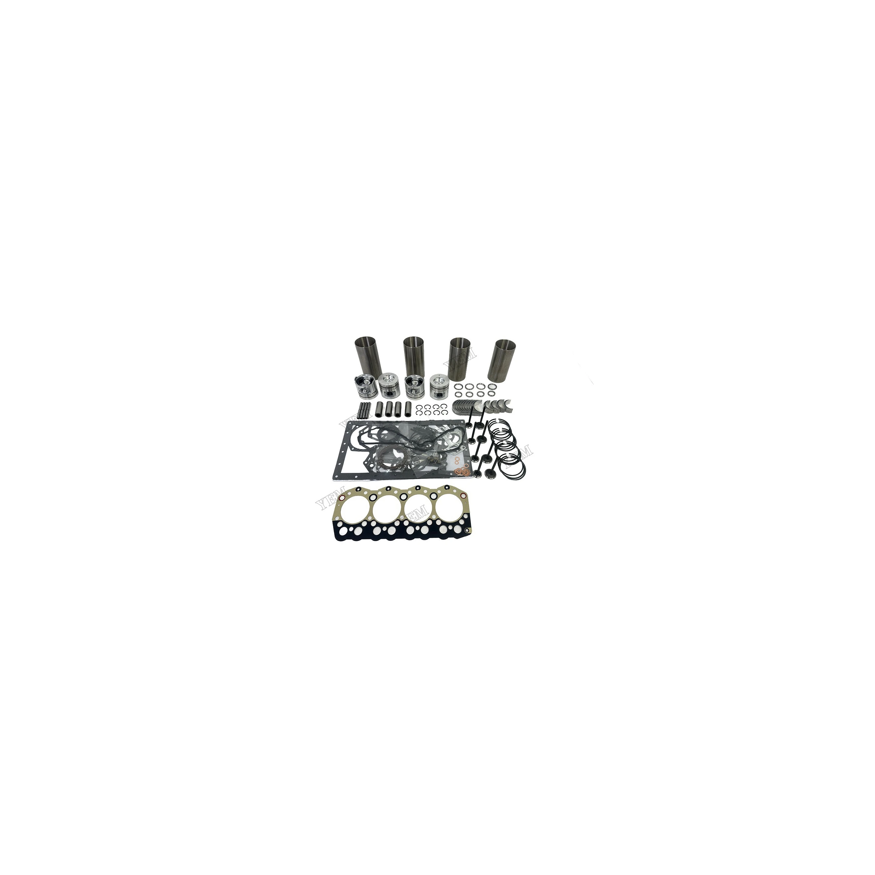 3044C 3044C-T Overhaul Rebuild Kit Bearing Cylinder Liners Piston Valves Full Gasket Kit for CAT 246B 252B 267B Engine Parts