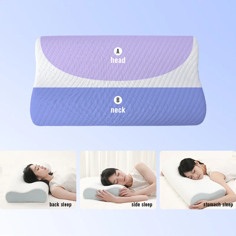 Deep Sleeping Oem Odm Removable Cover 100% Polyester Fiber Wedge Custom Pillows Memory Foam_voghion.com