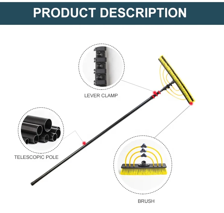 45ft 50ft Carbon Fiber Telescopic Window Cleaning Poles - Buy ...