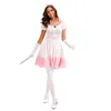 Rose [robe+coiffe+gants]