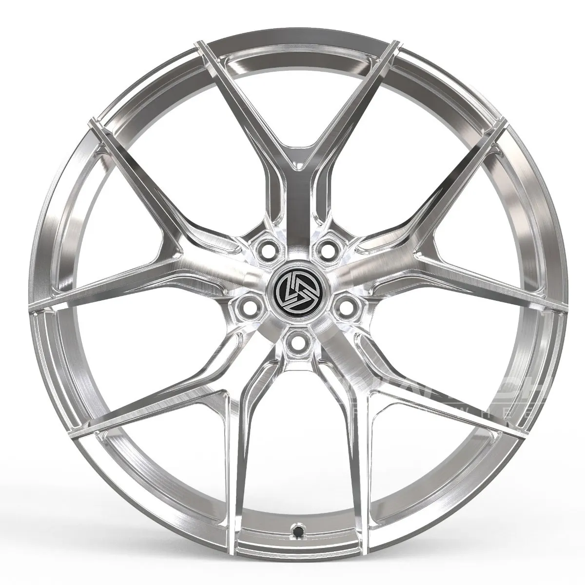 XL Silver Finished Custom 2 Piece Forged Wheels 5x112 5x114.3 5x120 Deep Dish Wheels 18 19 20 21 22 Inch Car Alloy Rims - Image 4