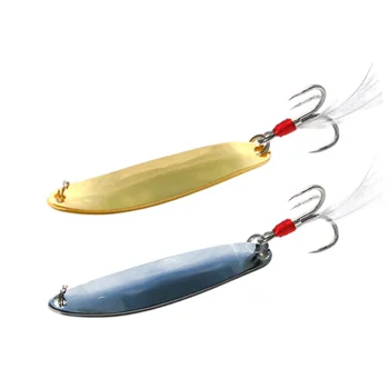 Custom Spoon Type Zinc Alloy Artificial Hard Bait Large Gram Weight Sequins Dragon Scales 20-30-40-50g Dogfish Bambos Fishing – Metal Jig – view 2