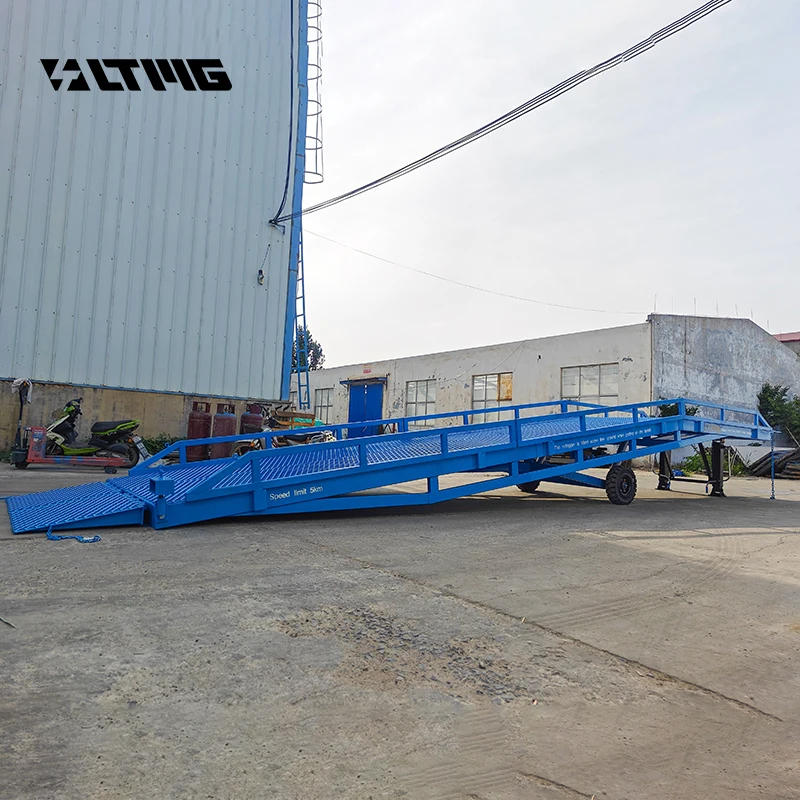2024 New LTMG Movable Hydraulic Container Offloading Ramp  6t 8t 10t Forklift Vehicles Mobile Dock Leveler for Warehouse Factory