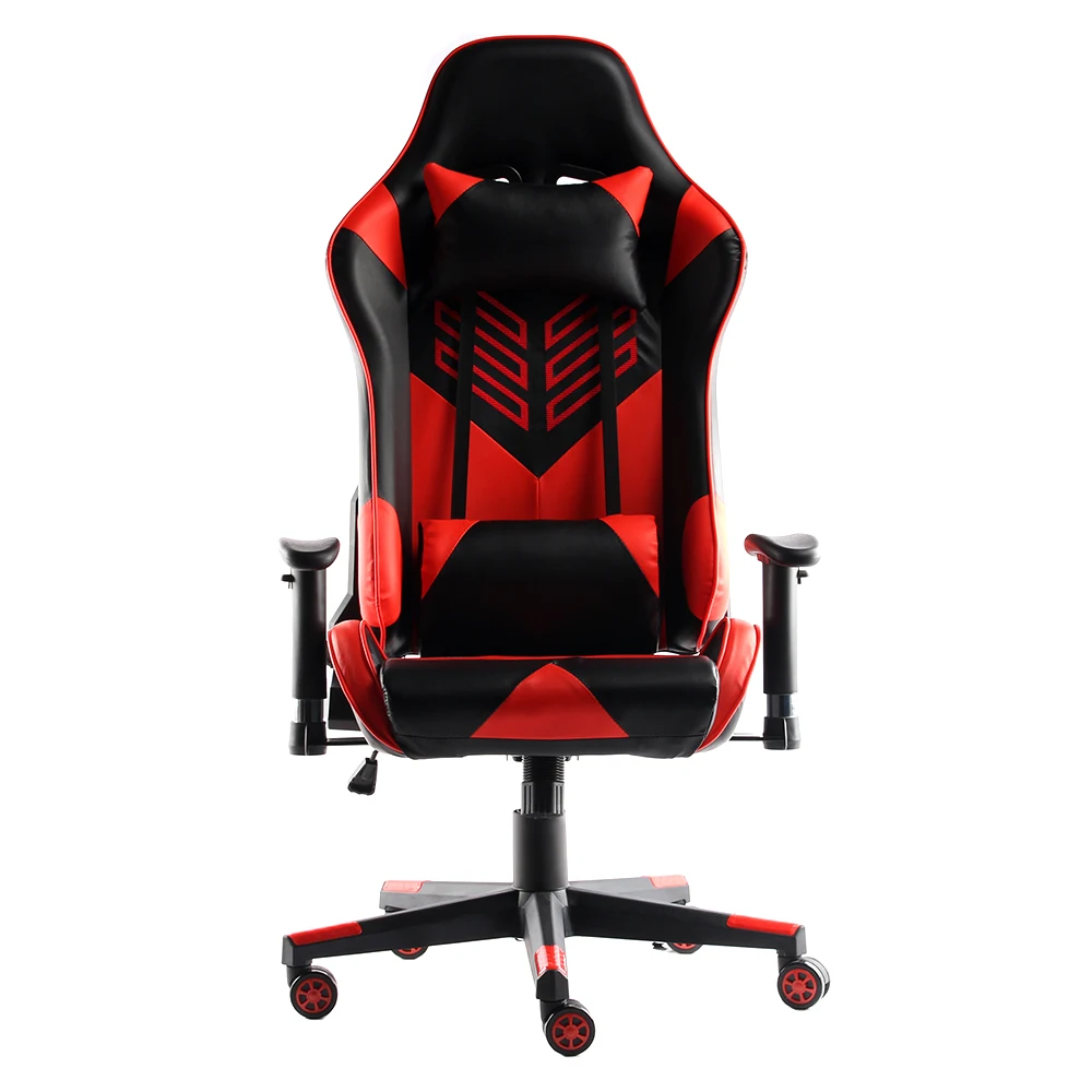 Custom Red Reclining PUBG Gaming Chair Ergonomic Adjustable