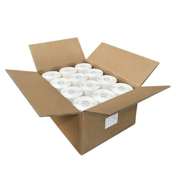 Tiešā pārdošana no rūpnīcas tukšs A6 100*150 karstais pasts 4*6 collu 500 gab. ūdensizturīgs tiešais uzlīmes nosūtījuma etiķete