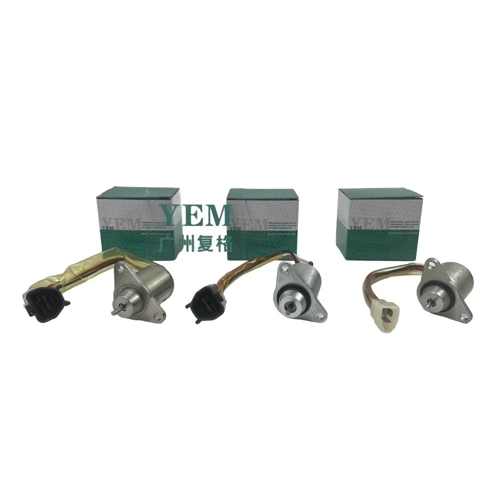 Parts Replaces for Yanmar 4TNV106 4TNV106T Shutdown Solenoid 119653-77950 Solenoid Valve Engine Parts Factory