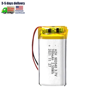 KC Custom 902040 3.7V rechargeable polymer lithium ion battery Humidifier 902040 700mAh polymer lithium battery