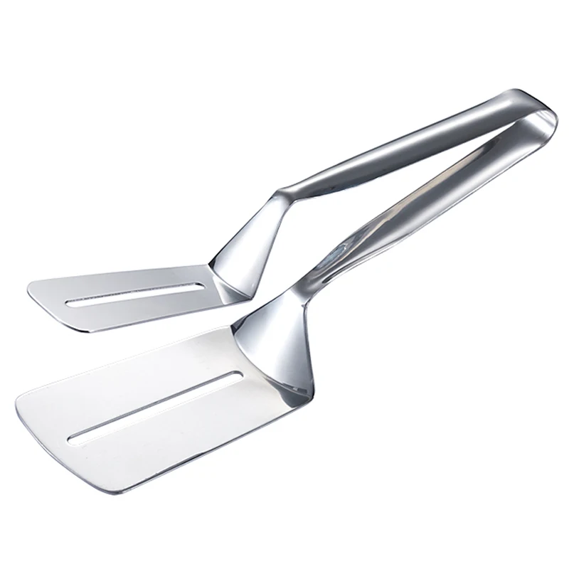 Bread Clamp Kitchen Gadgets Fried Shovel BBQ Clip Stainless Steel Barbecue Tongs
