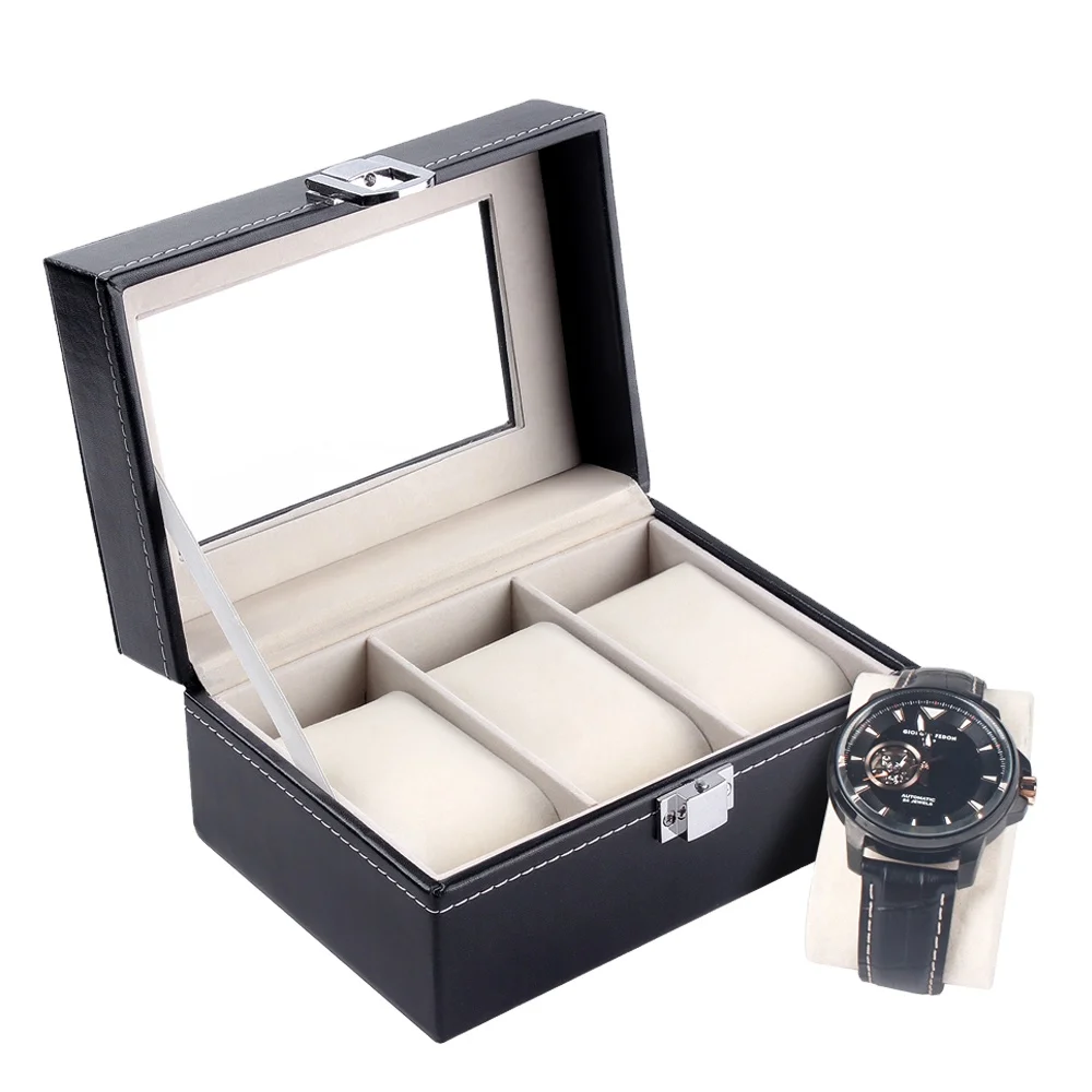 3 slot watch box