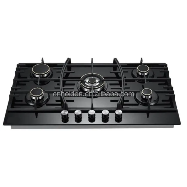 Factory Good Price Gas burner 5 Burner Glass Built in Gas Stove 5 burner Counter Top
