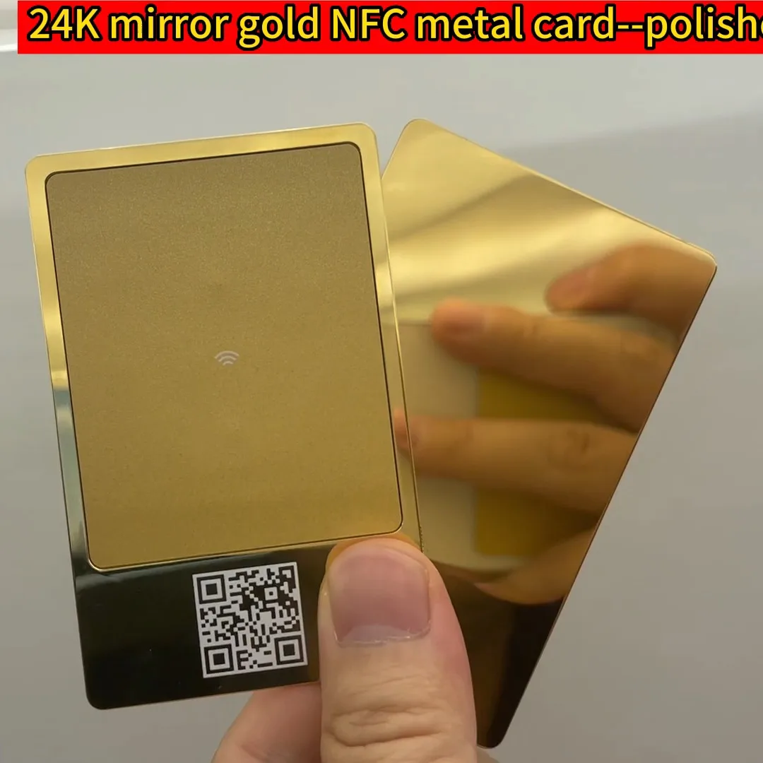 Contactless Id Ic Smart Rfid Chip Nfc Metal Business Card - Buy Nfc ...