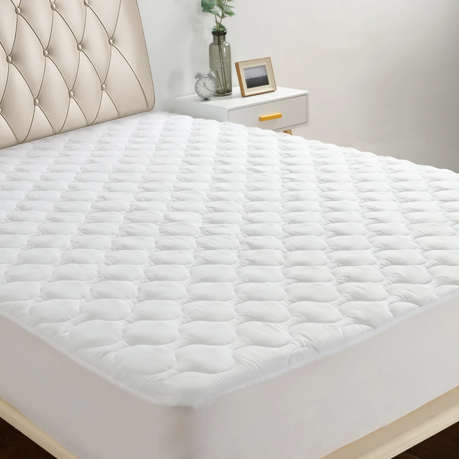 Queen Size Quilted Anti Static Mattress Protector Cover Bed Bugs Buy Mattress Protector Bed Bugs Anti Static Mattress Cover Mattress Cover Queen Size Product On Alibaba Com