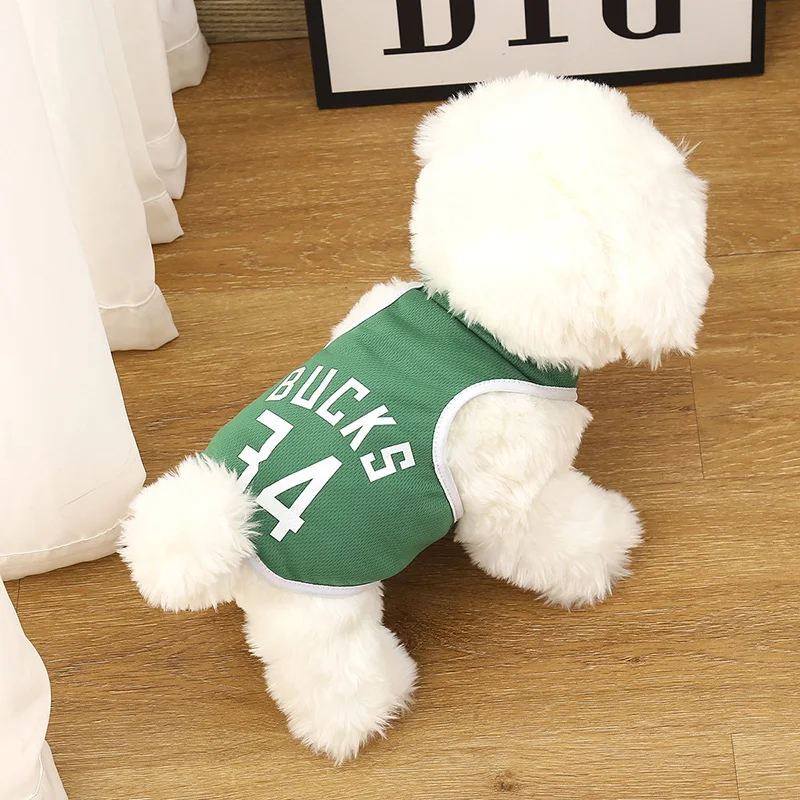 Wholesale Summer Classic Style Large Size Multicolor Cotton Dog Tshirt Luxury Pet Clothes Xs
