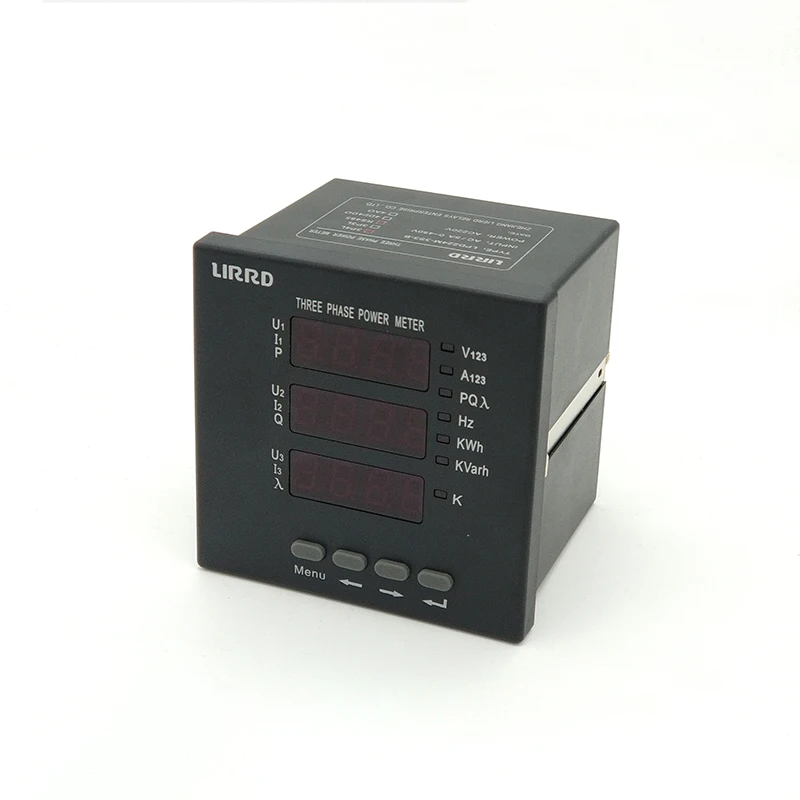 3 Phase Multifunctional Ammeter and Voltmeter Gauge 220V