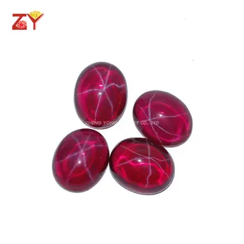 Oval Cabochon Precious Gemstones/Star Sapphire Ruby Stone