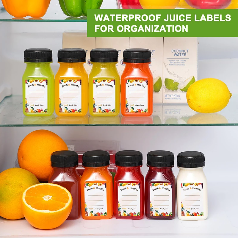 Wholesale Juice Bottles - PET Plastic with Tamper Evident Caps