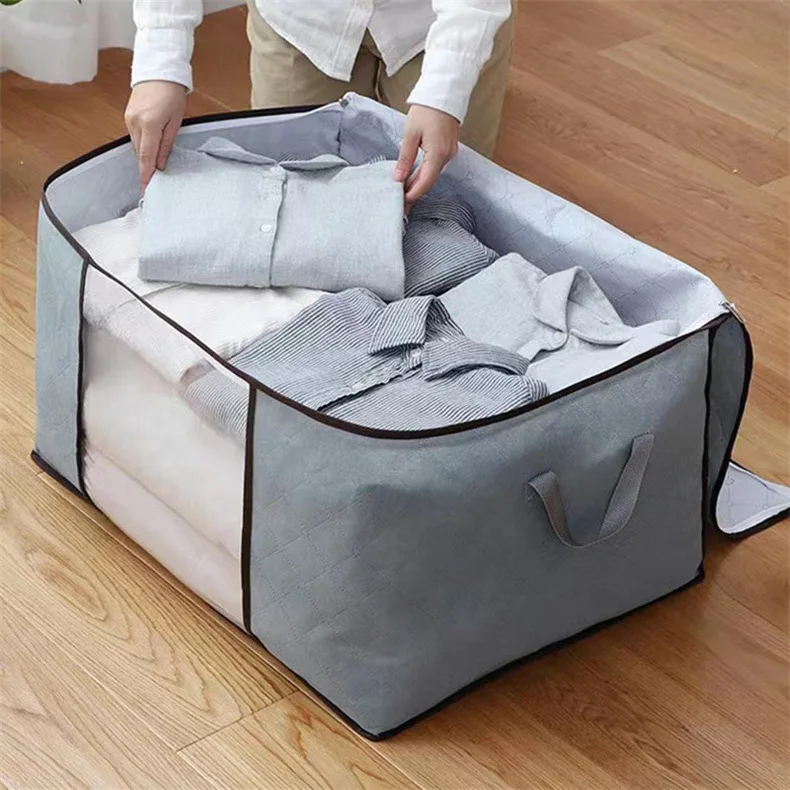 Large Clothes Storage Bag Nonwoven Household Quilt Storage Bag Super
