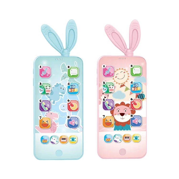 Музыкальный сотовый телефон с сенсорным экраном игрушка для ребенка малыша обучение прорезыванию зубов развивающая Мобильная сонной песней 8