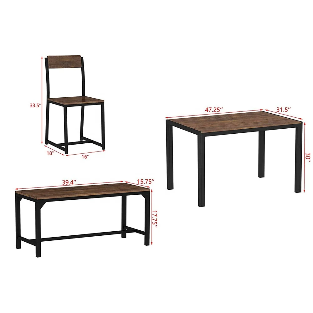 Wholesale Custom Wood and Metal Morden Living Room Furniture Restaurant Dining Table and Chair .jpg