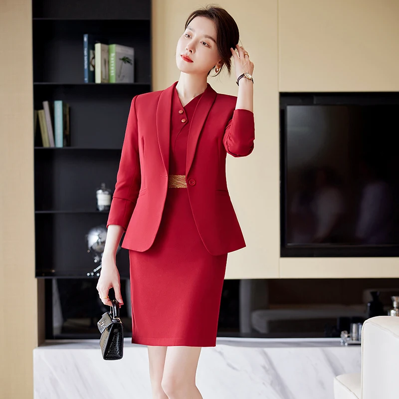 Shop High-Quality 2 Piece Office Ladies Skirt Suit Uniform Designs