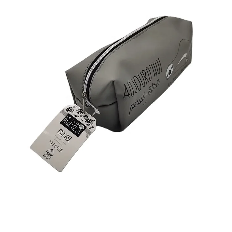2021 Pu Leather Cute Pencil Case School Supplies Stationery Custom Pencil Case