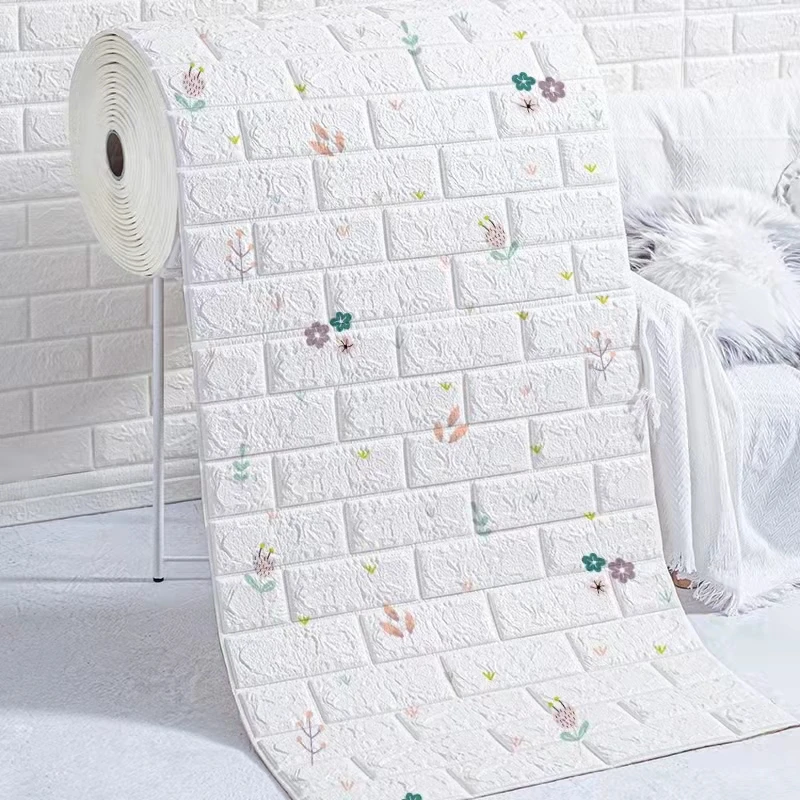 Arthome White Brick 3d Wall Panels Peel And Stick Wallpaper For Bedroom