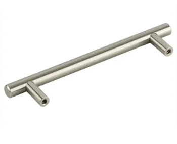 Solid Stainless Steel T Bar Handle Wardrobe Cabinet Furniture Hardware Kitchen Cupboards Drawers Door Pull Handle