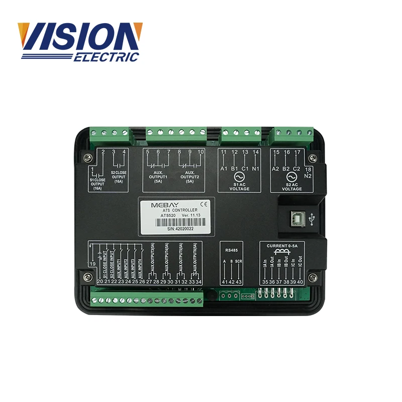 Newly ATS Generator Controller ATS520 With Mains Frequency Display
