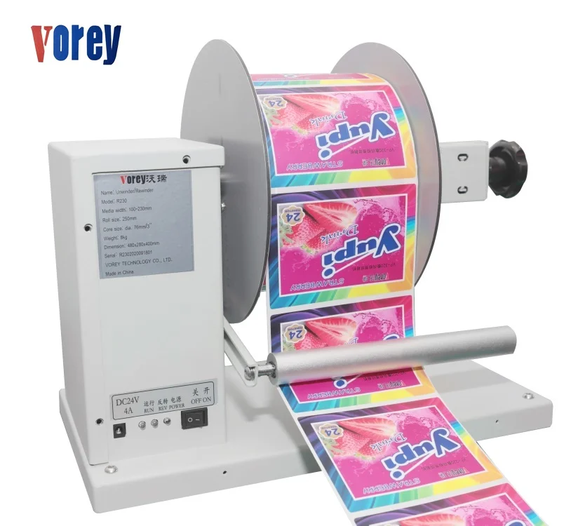 Mini Desktop Label Rewinder and Unwinder Machine