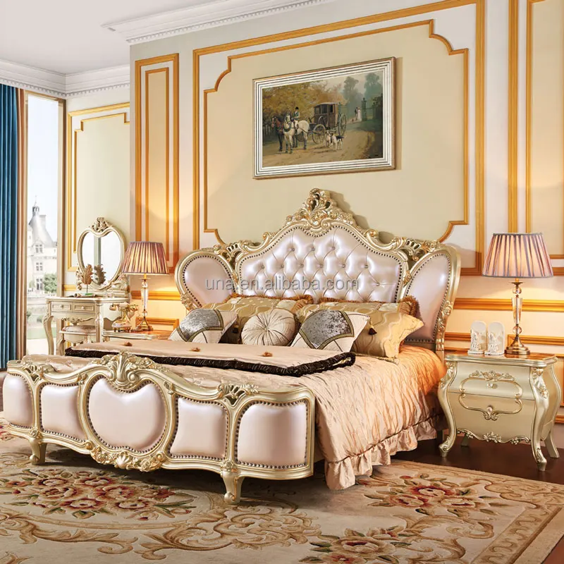 Wooden King Size Bed For Girls New Royal Classic Bedroom Suites