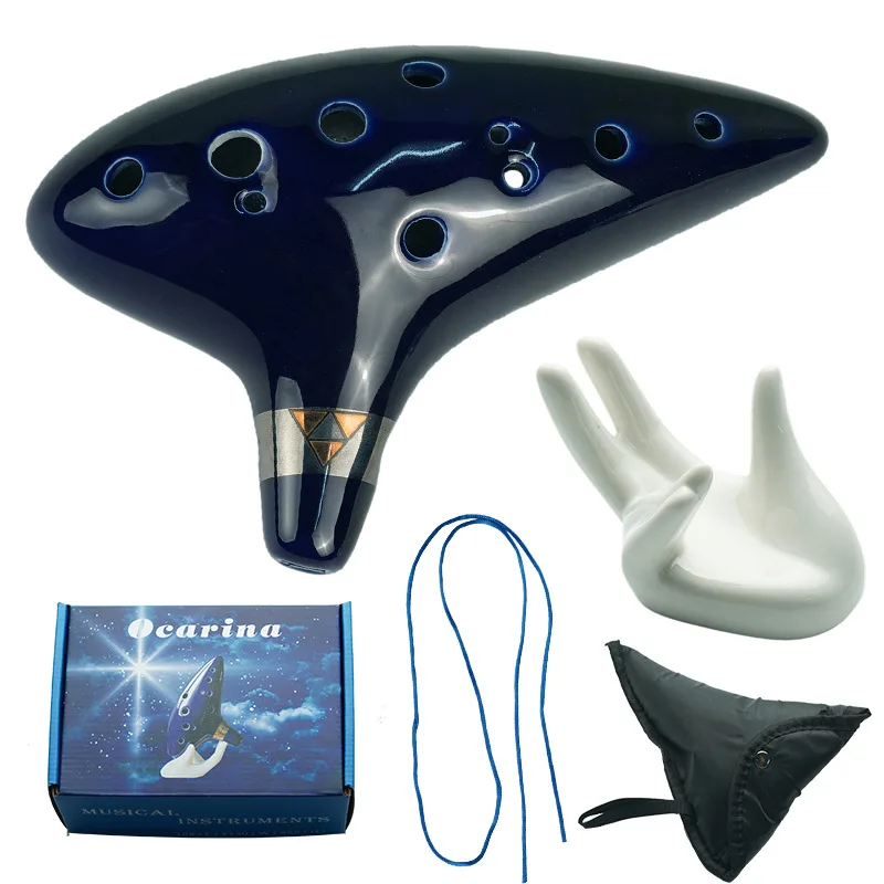 Hot Selling AC Ceramic Beginner Alto Ocarina Flute Ceramic Craft Kiln-changed Ocarina Gl aperçu 6