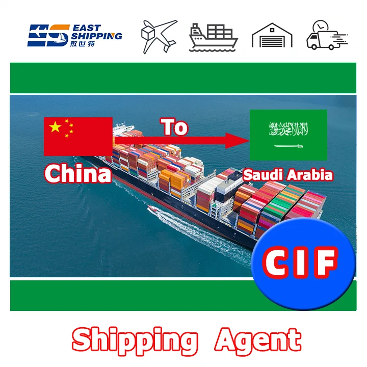 Ocean Freight Agents CIF CFR FCL Shipping Rates for 20GP/40GP/40HQ/45HQ International Logistics to Saudi Arabia