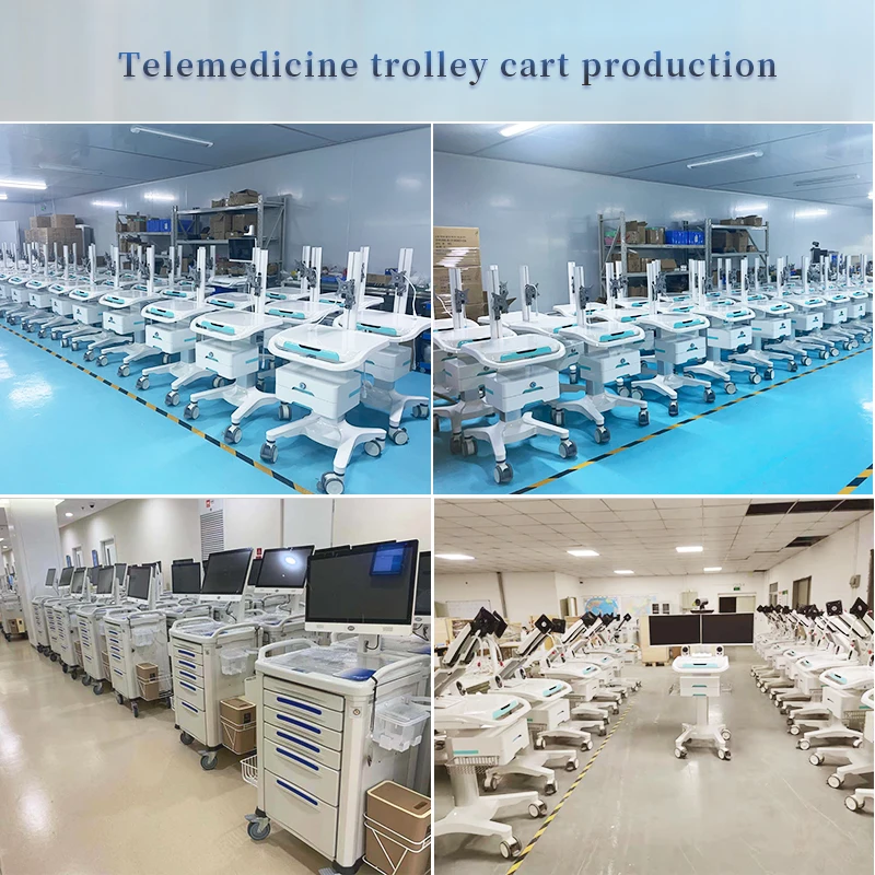 product sonka mobile nurse station computer workstation medical trolley camera telemedicine cart hospital trolley-66