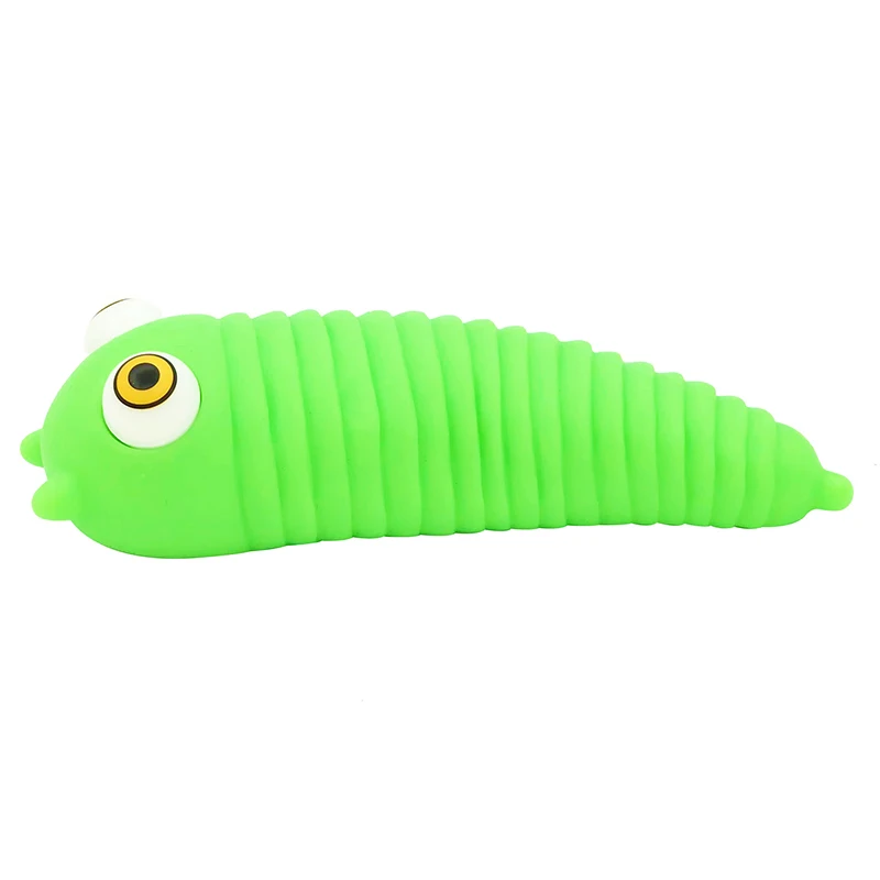 Custom Make Rubber Fun Squeeze Stress Relief Toys for Kids Birthday Party Favors Pop Out Eyes  Animals Fidget Slug Squeeze Toy
