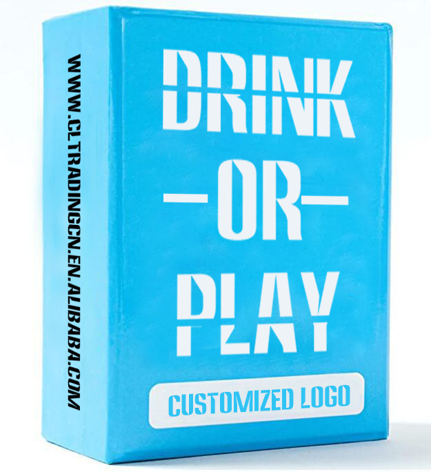 Пейте или играйте в модную классическую открытую играющую в бинго металлическую игральную карту для покера