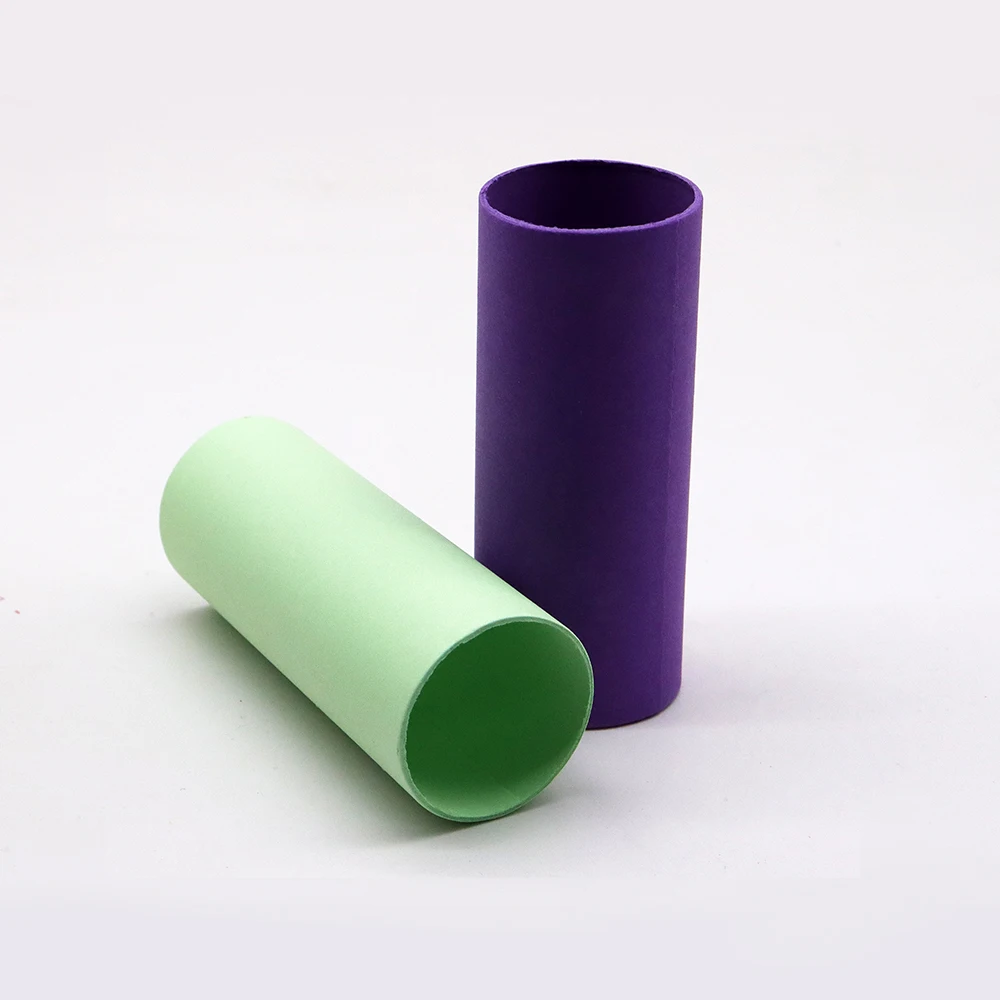 High Quality 4cm Recyclable Colored Paper Craft Tubes Premium for Artistic DIY with Vanishing Printing Handling