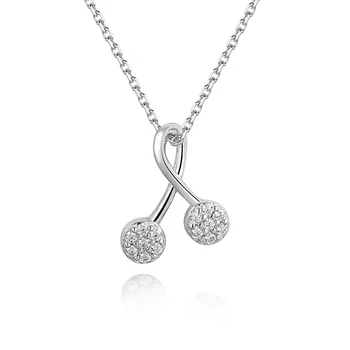 cheap friend ship pendant trendy cherry necklace jewelry
